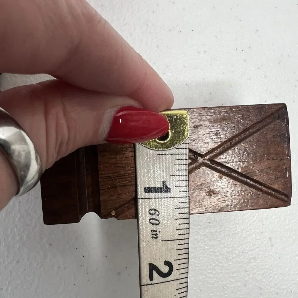 Vintage Wooden MCM Mid Century Modern Salt And Pepper Shakers Square Wood Rustic